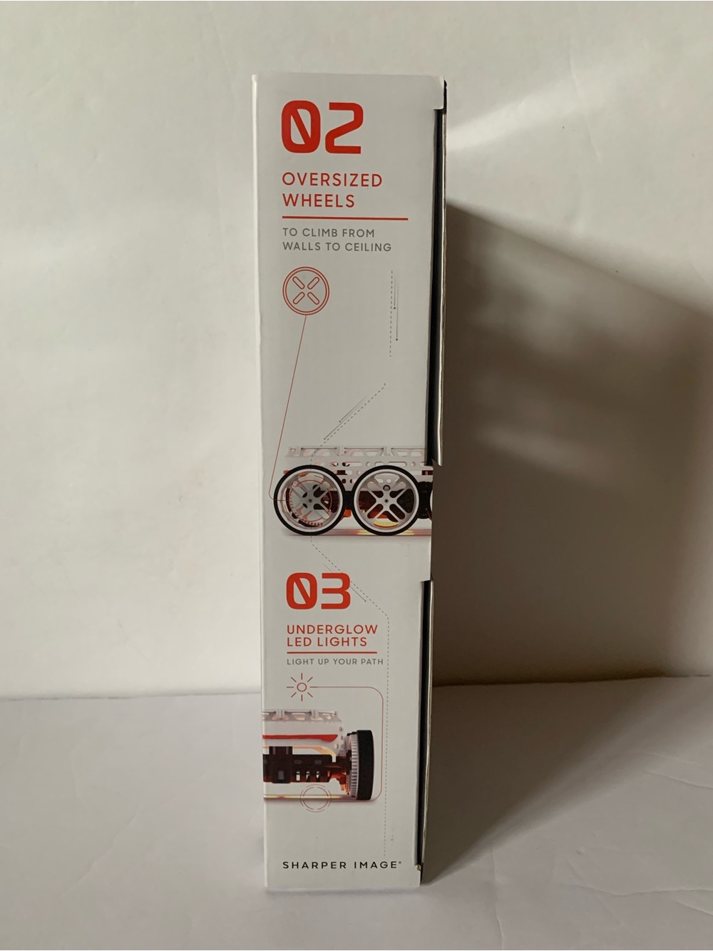 NIB. Sharper Image Gravity Rover Remote Control Wall-Ceiling Crawler - Picture 4 of 6